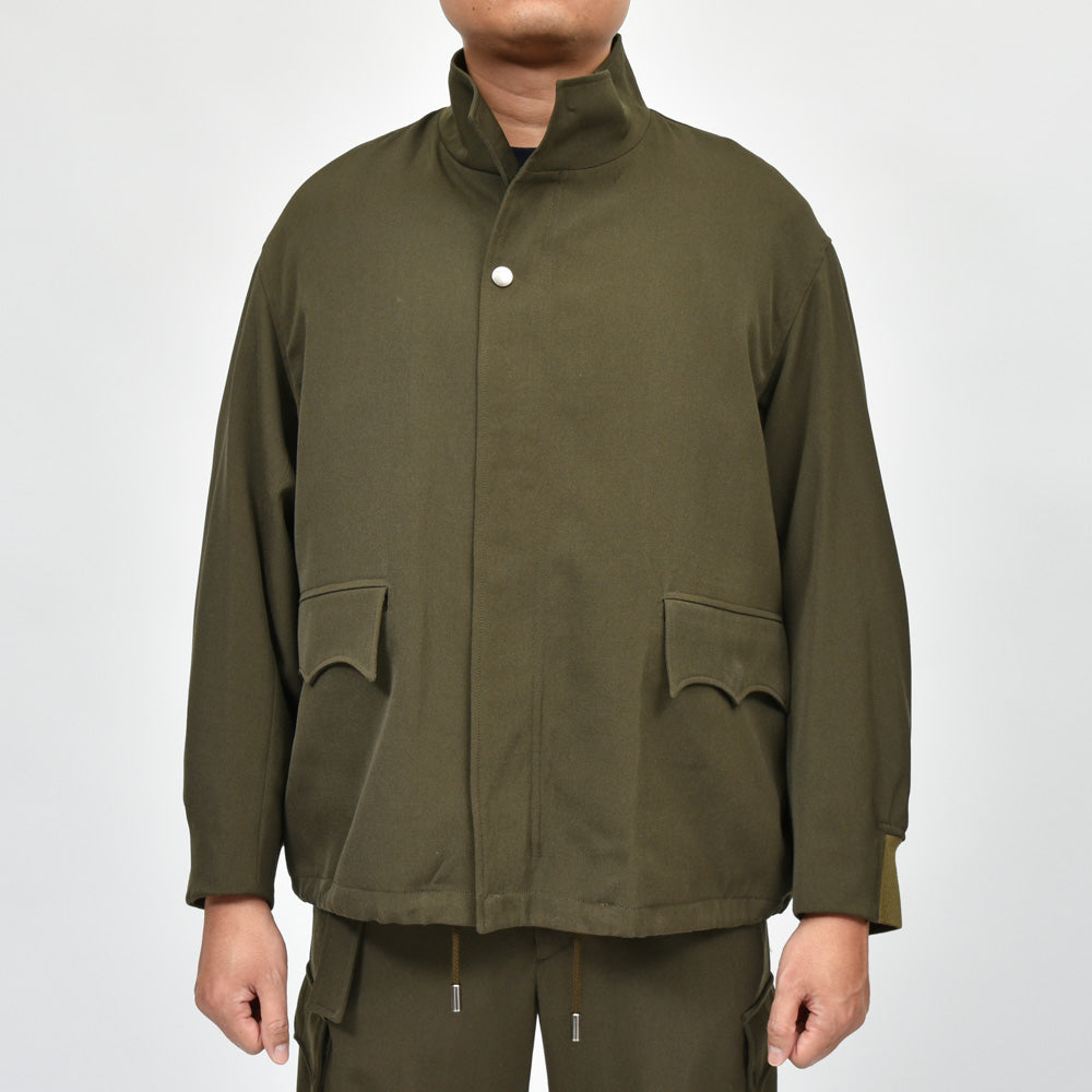 mando（マンド)  ウールキャバリーツイルスタンドカラーブルゾン 24394-002