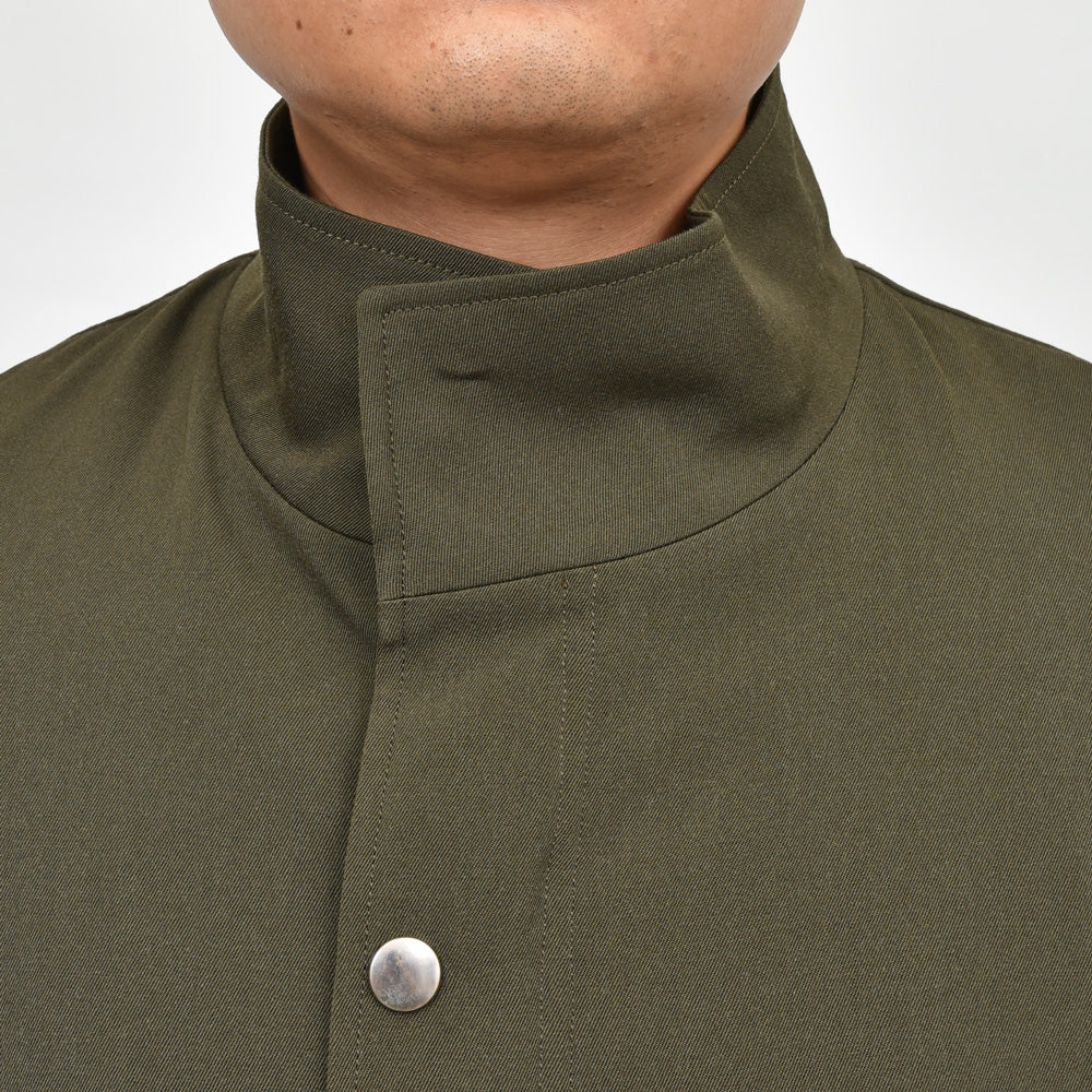 mando（マンド)  ウールキャバリーツイルスタンドカラーブルゾン 24394-002