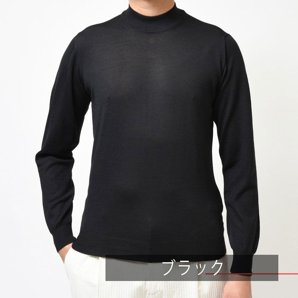 FEDELI（フェデリ） SUPER140'sハイゲージウールモックネックニット DERBY.SPECIAL.LANA140