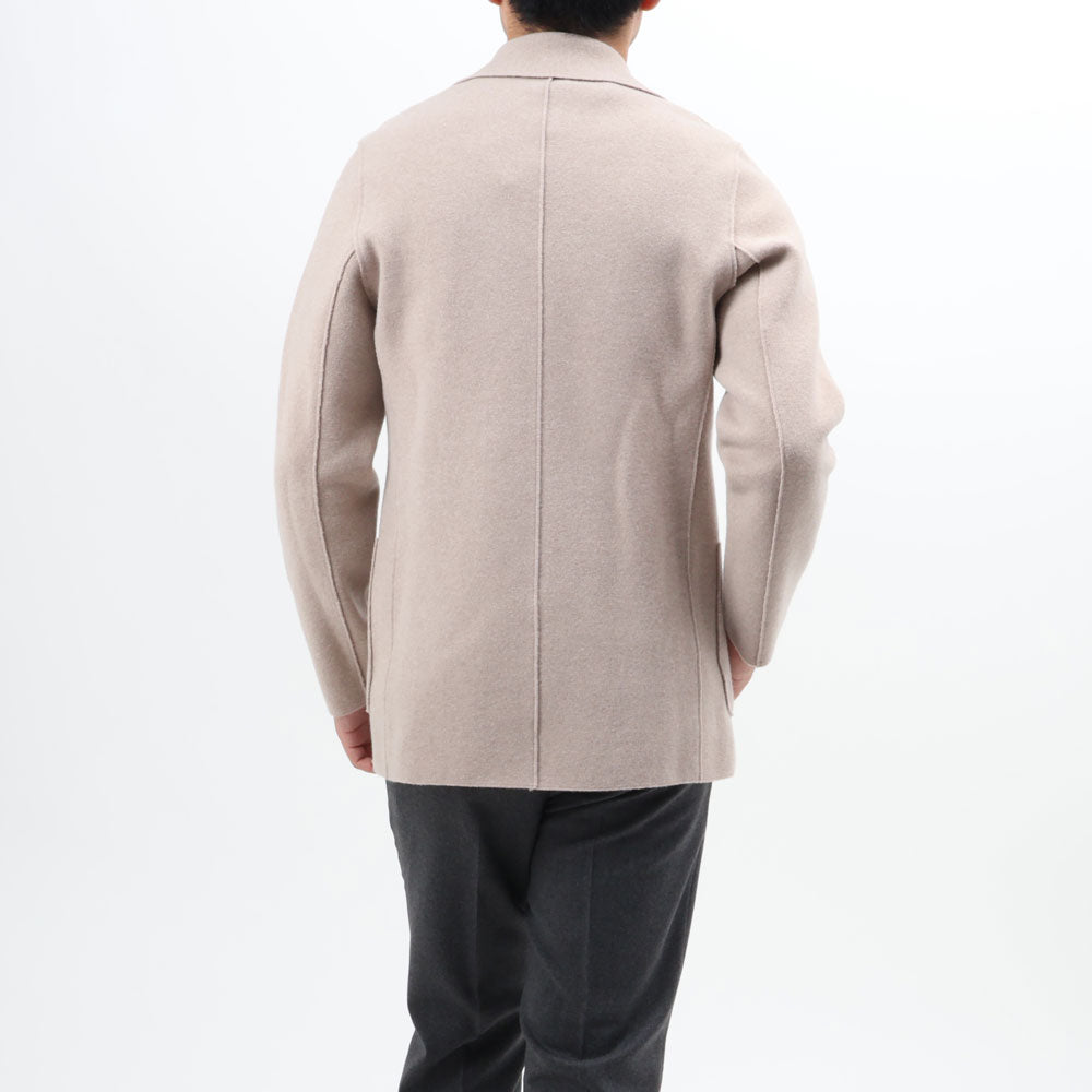 セッテフィーリカシミア / ウール&カシミア 4つボタン ニットジャケット/JACKET DB/MA
