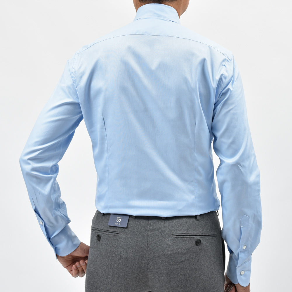 BARBA（バルバ） 406 コットンピンオックスワイドカラーシャツ 489-21455