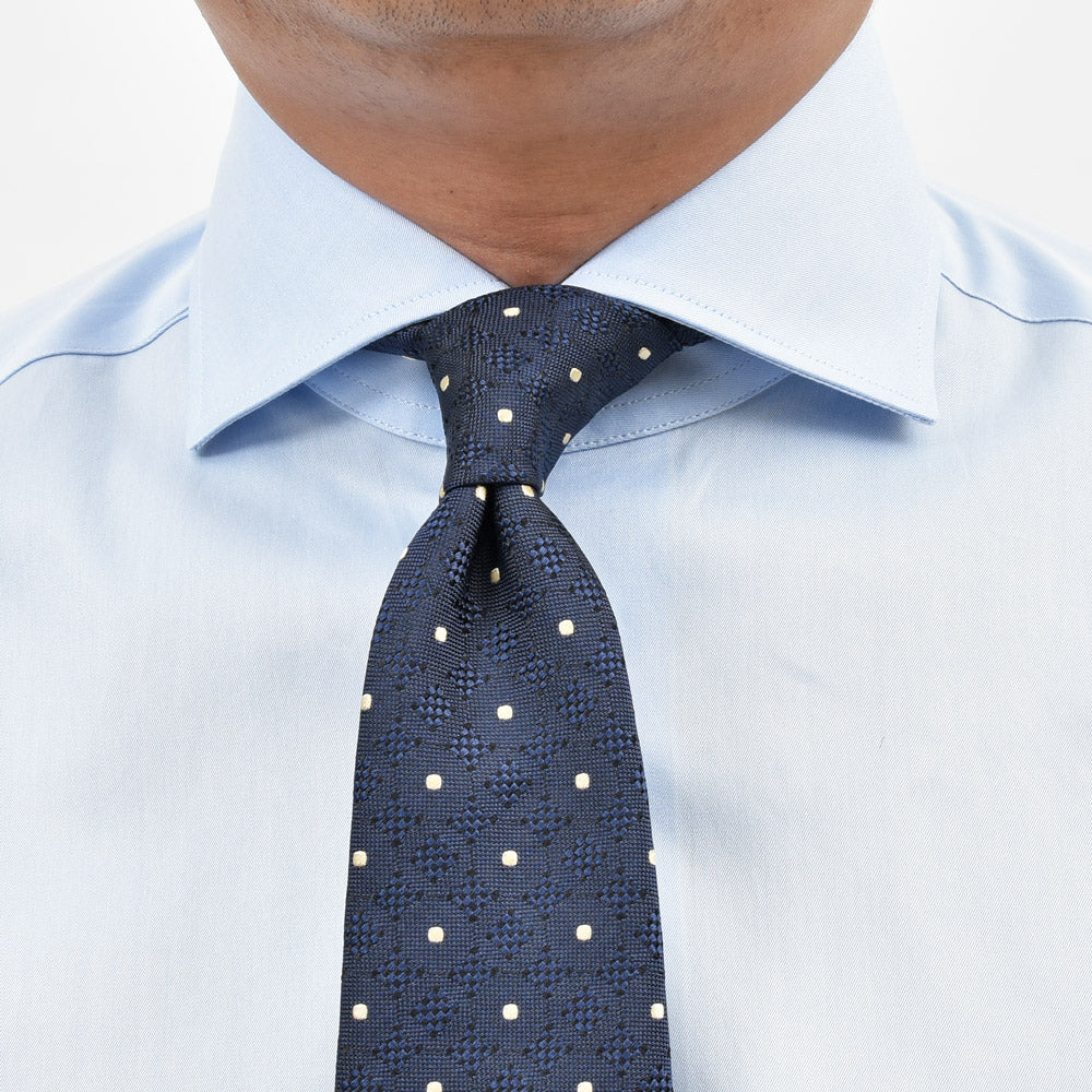 BARBA（バルバ） 406 コットンツイルワイドカラーシャツ 489-21457