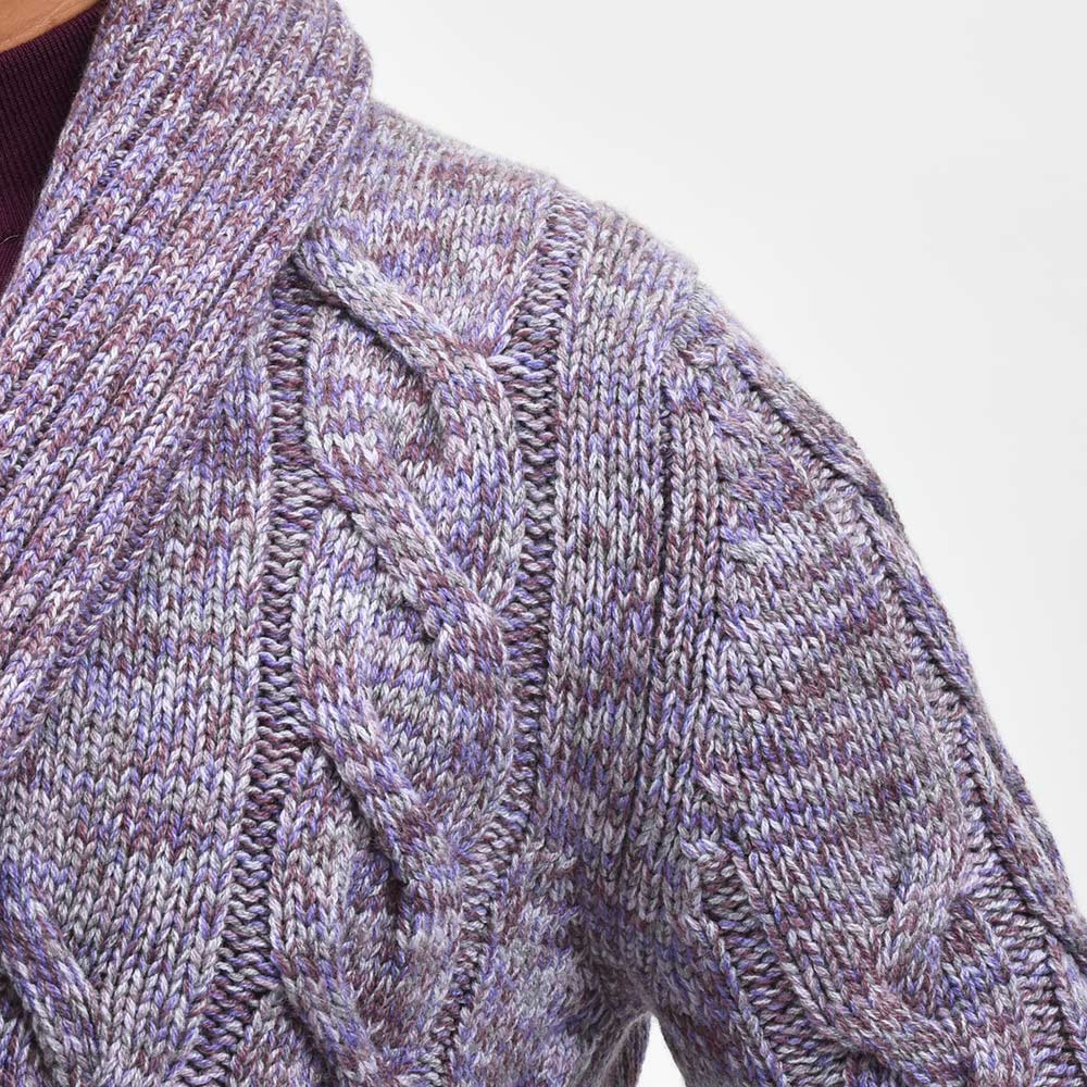 Settefili Cashmere セッテフィーリ カシミア カシミヤ ケーブル ショールカラー ニットカーディガン