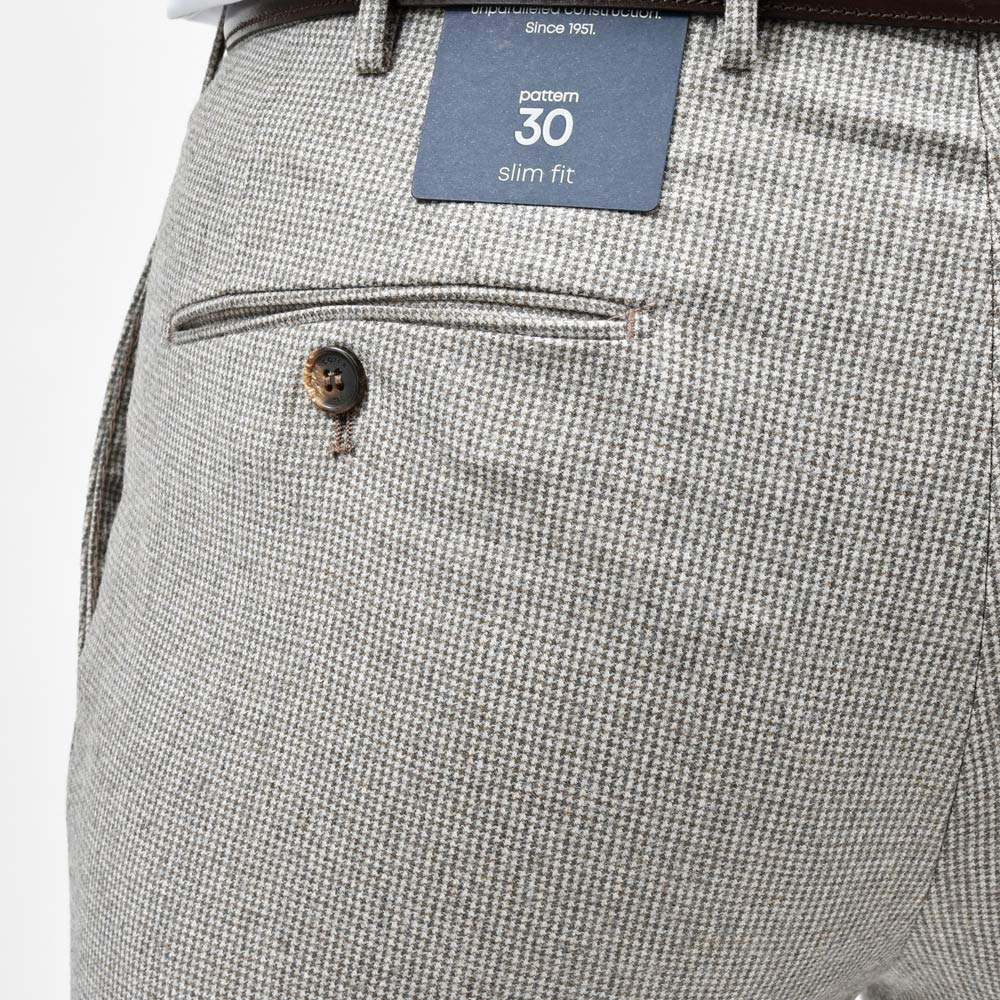 INCOTEX（インコテックス） SLIM FIT SUPER110'sウールハウンドトゥーステーパードパンツ 1T0035-16910/21572