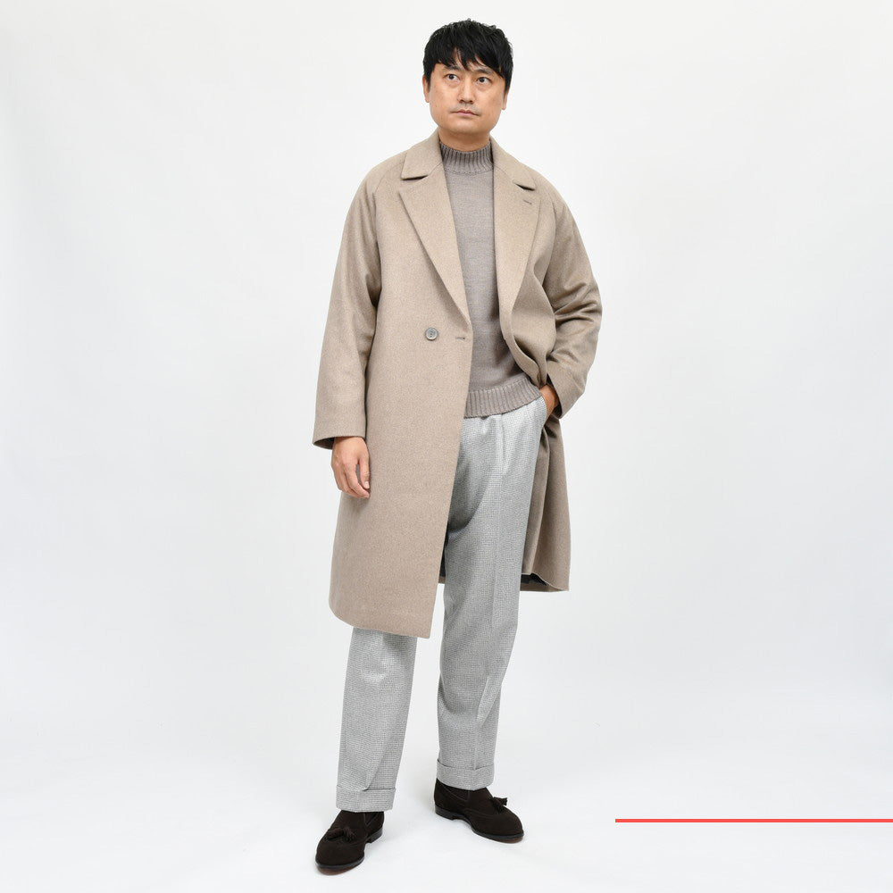 Hevo（イーヴォ） SURBONスルボン カシミアフランネル1Bセミダブルコート SURB840