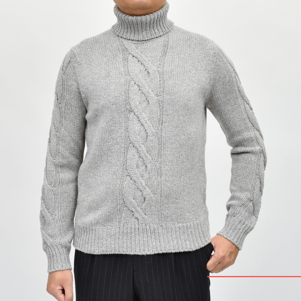 ZANONE（ザノーネ） ミドルゲージウールケーブルタートルネックニット DV/SLIM FIT/810105/ZN252/25440