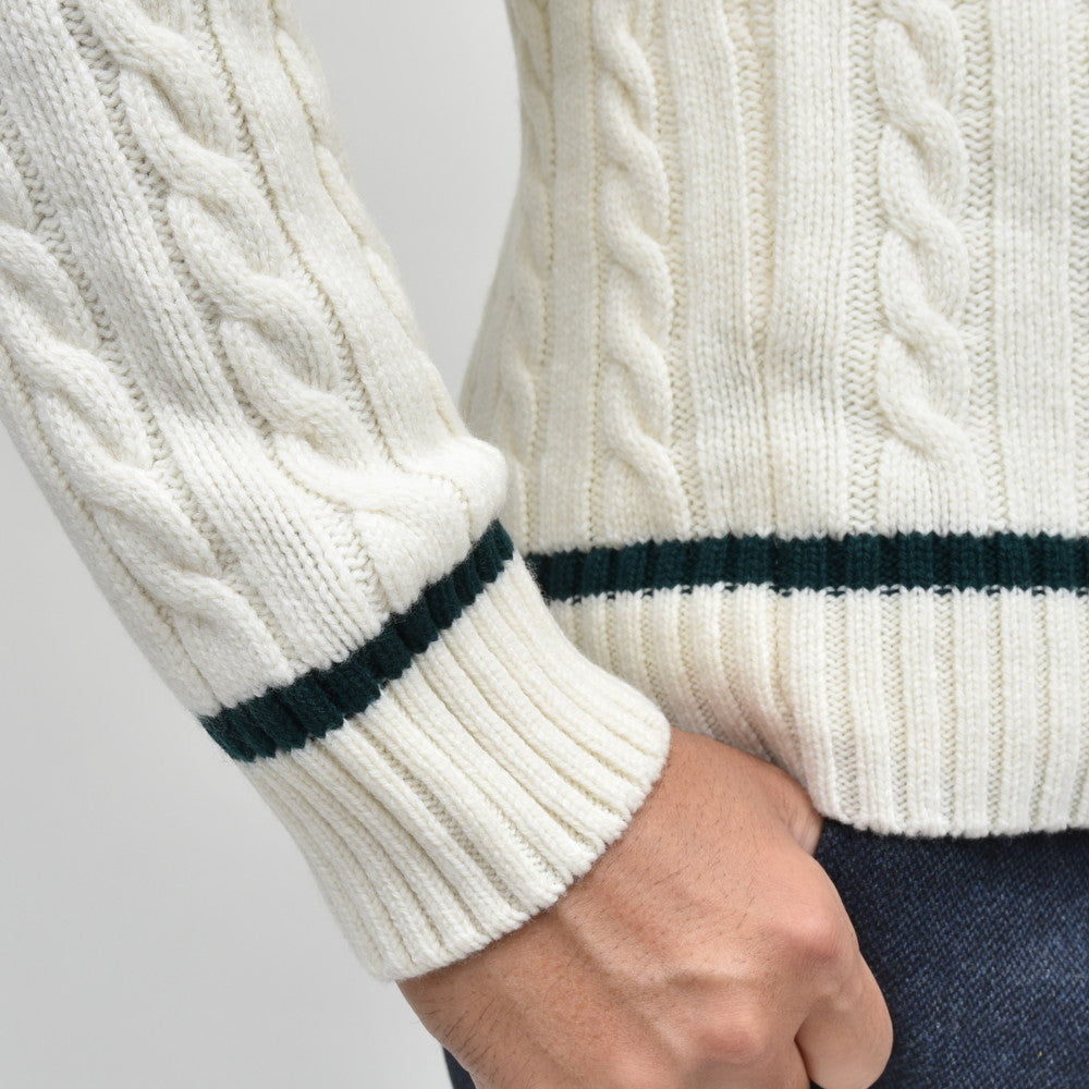 ZANONE（ザノーネ） ミドルゲージウールケーブルVネックチルデンニット V/SLIM FIT/810123/ZN251/25443
