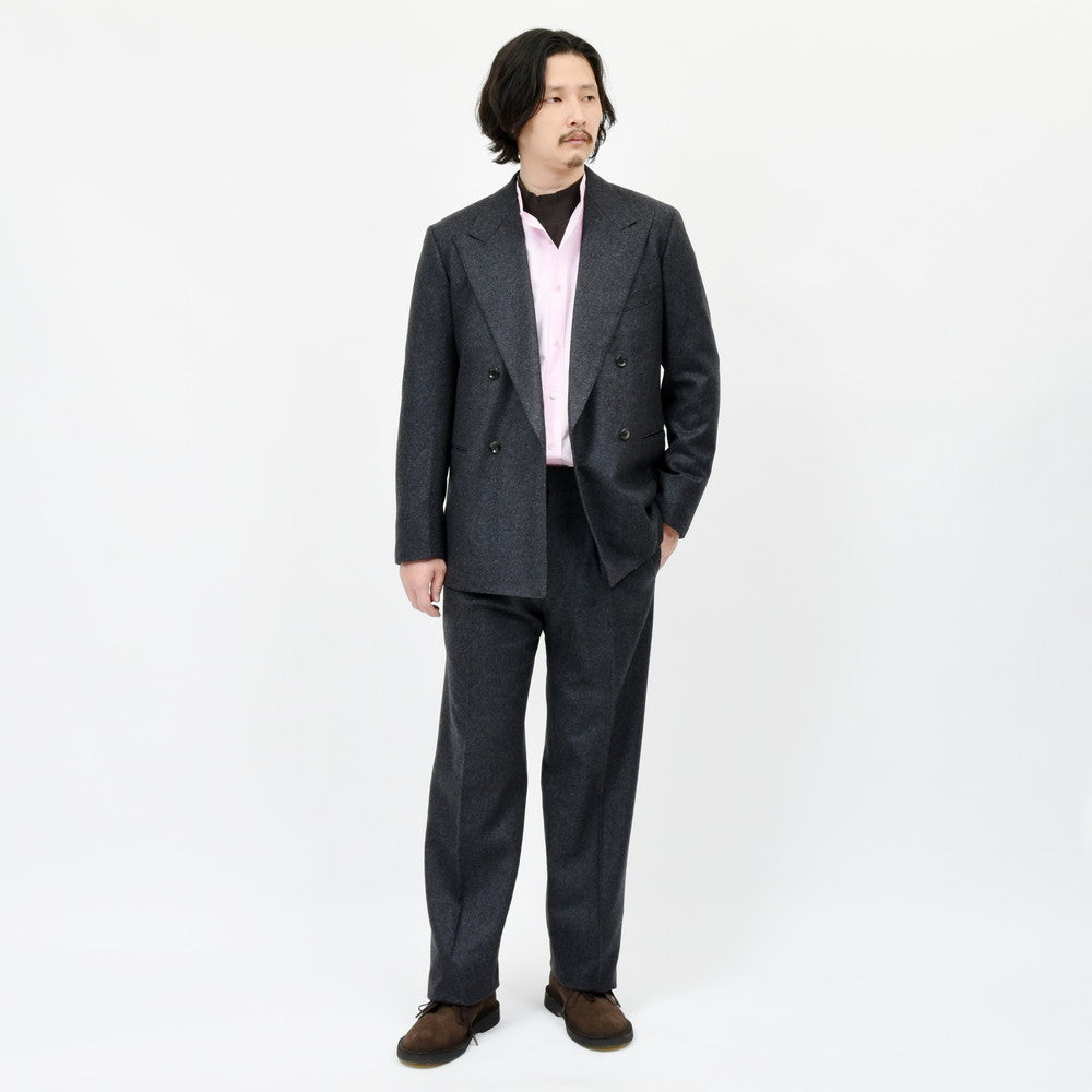 garoh（ガロウ） jacket03 ウールフランネル4Bダブルジャケット