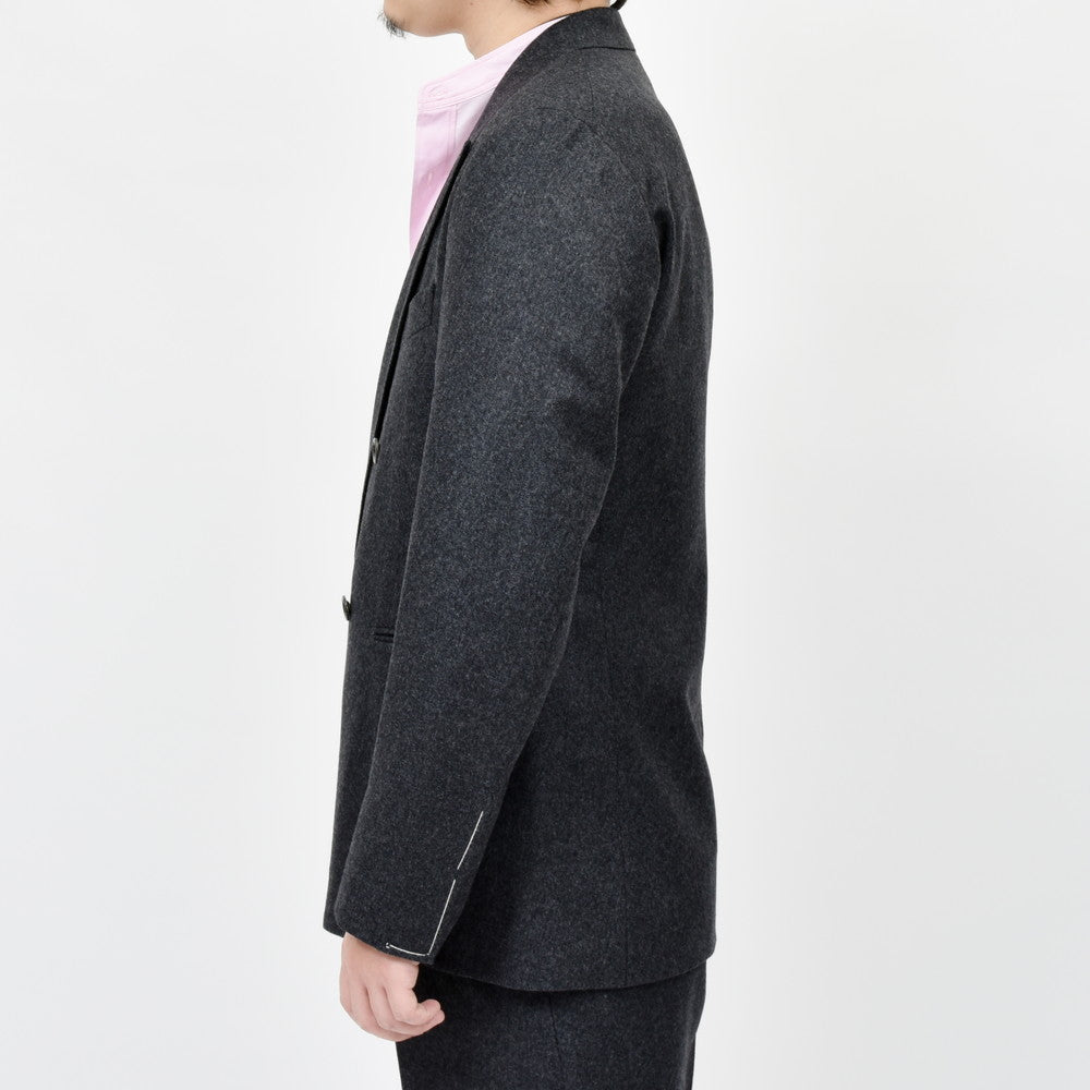 garoh（ガロウ） jacket03 ウールフランネル4Bダブルジャケット