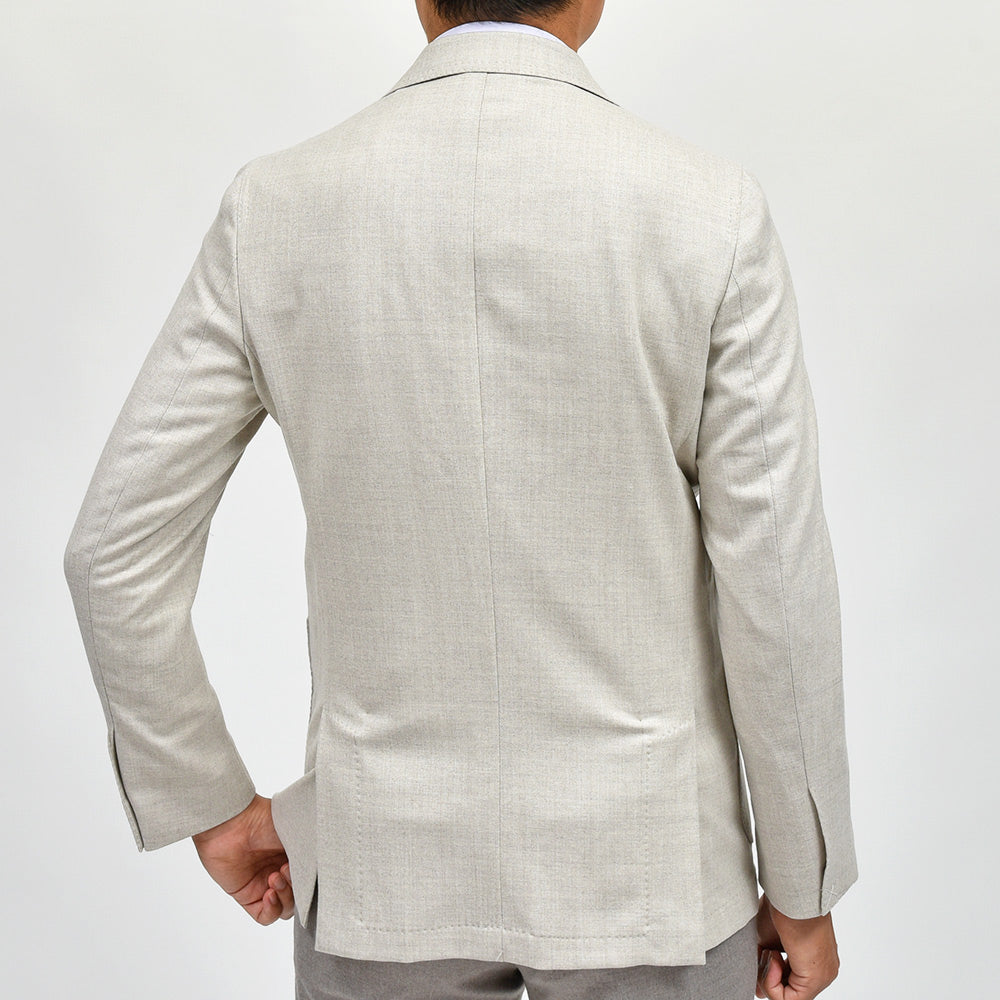 Errico Formicola エリコ フォルミコラ ANDREA Loro Piana JERSELY ウール ストレッチ サキソニー シングル3Bジャケット