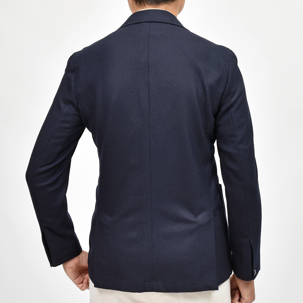 Errico Formicola エリコ フォルミコラ ANDREA Loro Piana JERSELY ウール ストレッチ サキソニー シングル3Bジャケット
