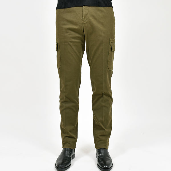 PT TORINO ピーティー トリノ4シーズン コットン ストレッチ ツイル ガーメントダイ ノープリーツ カーゴパンツ SLIM FIT/NK03