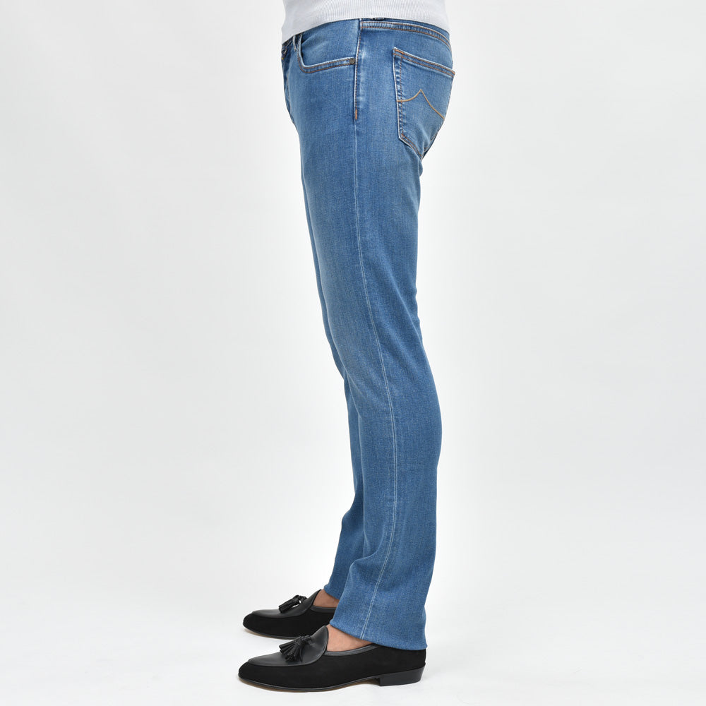 JACOB COHEN（ヤコブコーエン） NICKニック PREMIUM EDITION ウォッシュドコットンストレッチテーパードフィットデニム 226-22116
