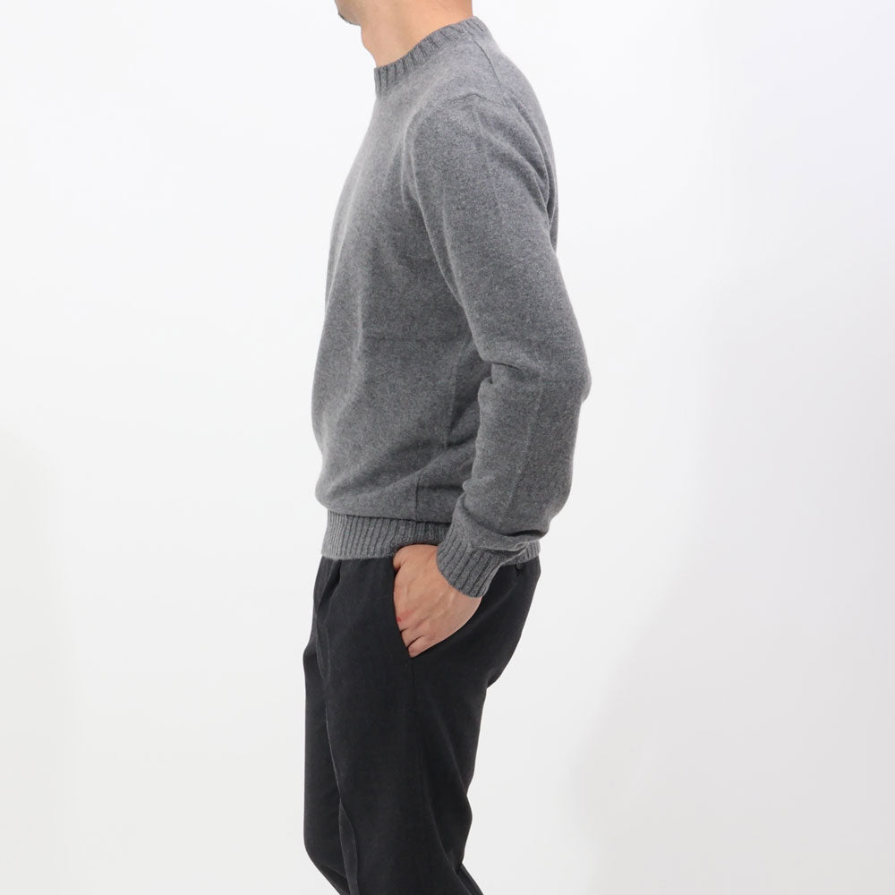 マガジーノ リカンビ / カシミア クルーネック ニット(太リブ)/Cashmere Felted
