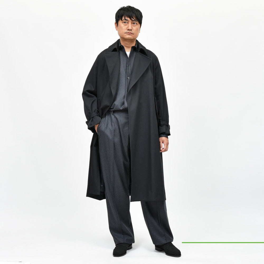 la favola（ラファーヴォラ） ウールギャバジンラップコート C02