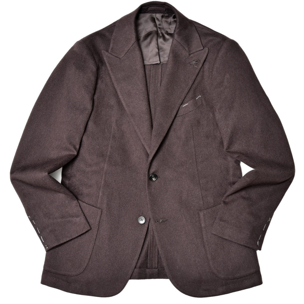 garoh（ガロウ） jacket04 カシミアサキソニー2Bジャケット(ピークドラペル)