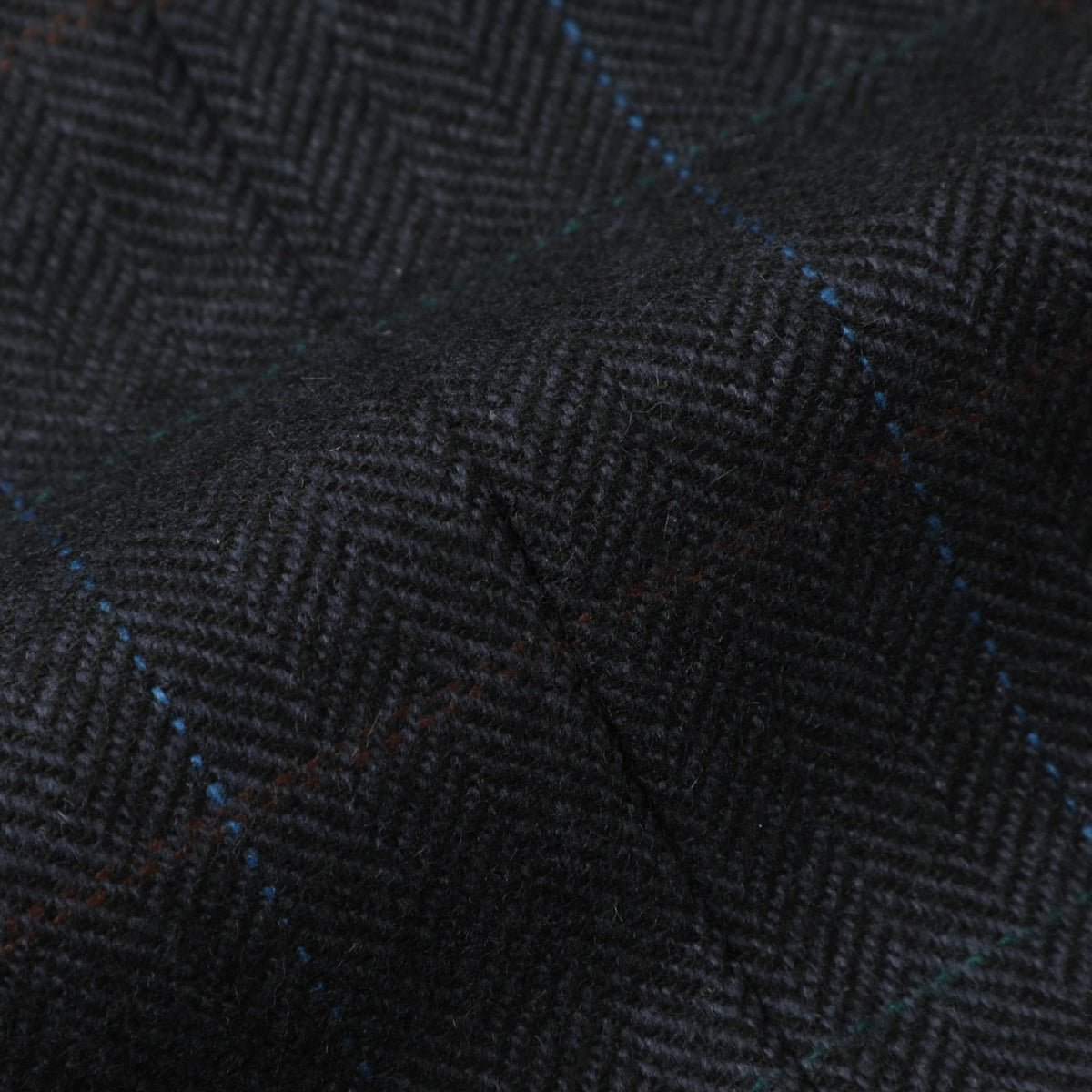 フィンジャック / カシミヤ グアナコ チェック×ヘリンボーン 2Bジャケット/SGCS 23ITXF005 NAVY ネイビー