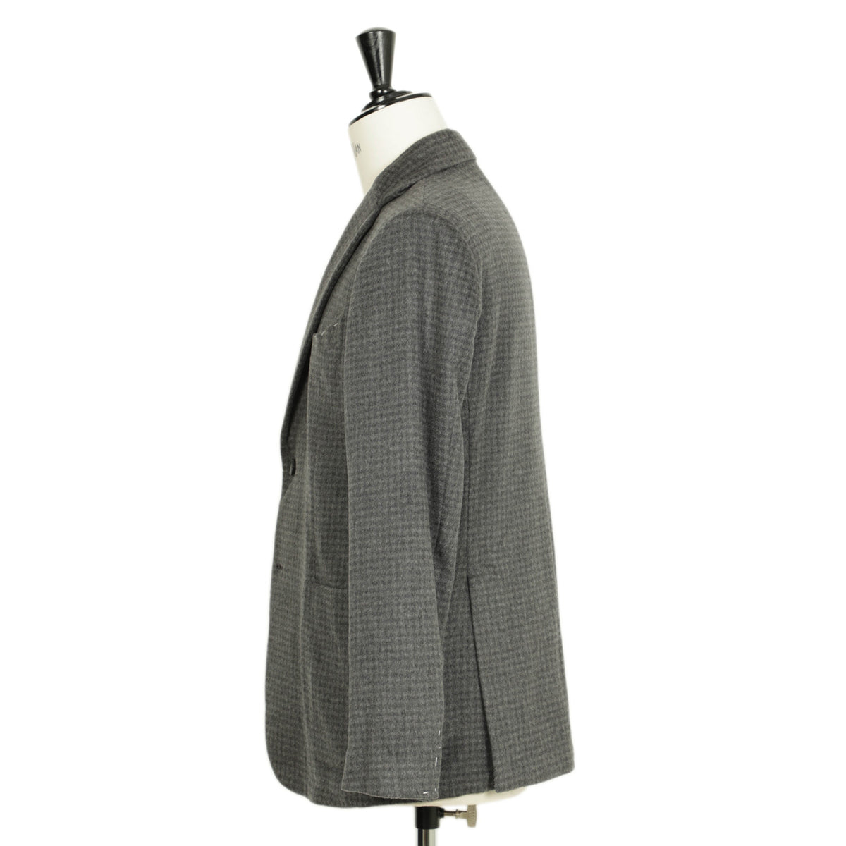フィンジャック / カシミヤ チェック 2Bジャケット/SGCS 24PTXCRI025 GRAY CHARCOAL グレー