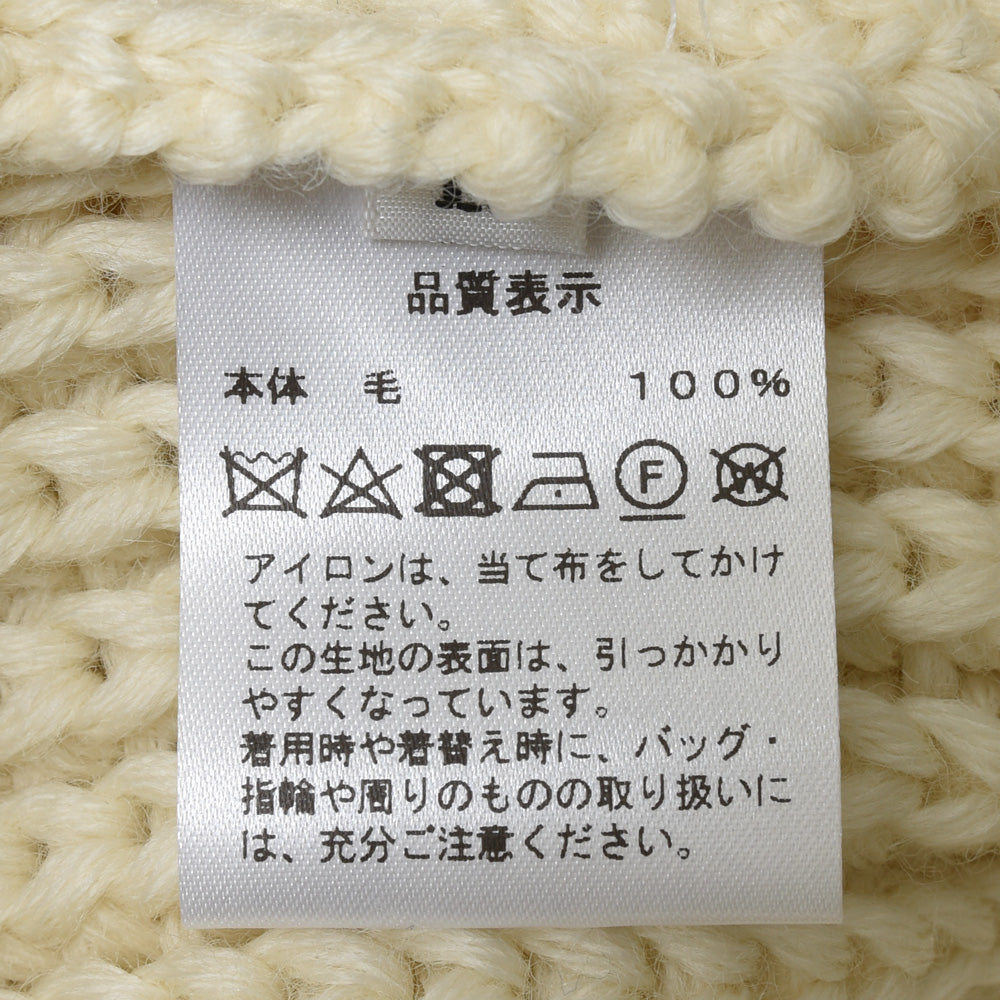 RENCONTRANT（レンコントラント） ローゲージシロプシャーウールクルーネックニット 10106