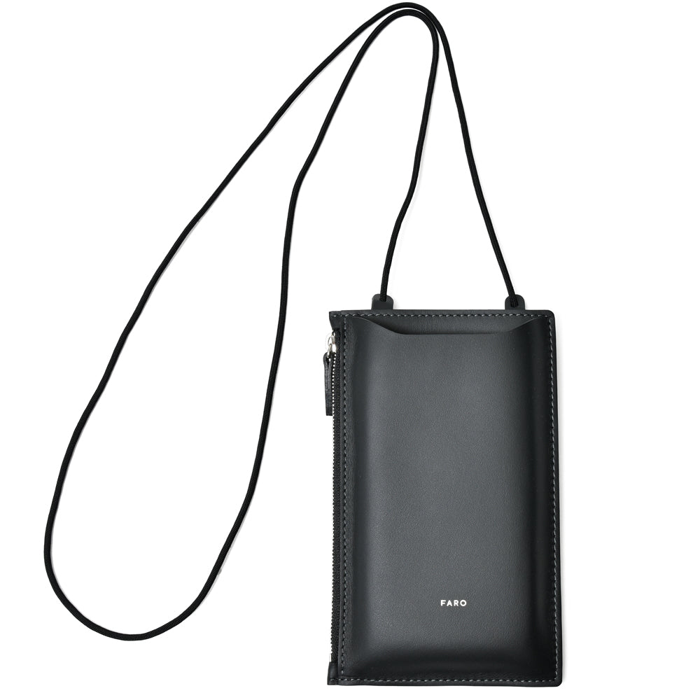 FARO（ファーロ） スムースレザースマートフォンショルダーバッグ Calma Phone Shoulder Zip/F2337G302