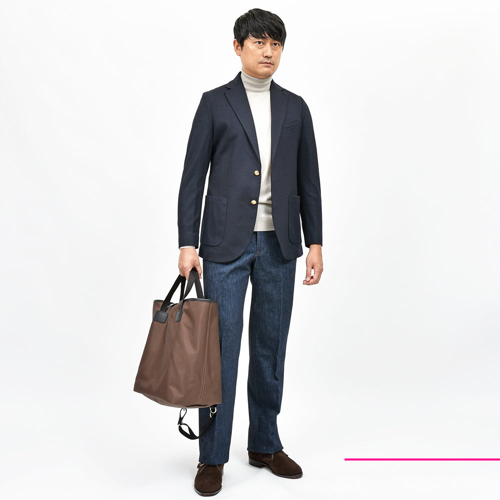 CIRCOLO 1901 チルコロ1901 ヴァージンウール カシミヤ ストレッチ ジャージー メタルボタン シングル2Bジャケット