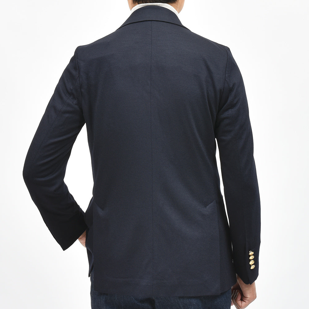 CIRCOLO 1901 チルコロ1901 ヴァージンウール カシミヤ ストレッチ ジャージー メタルボタン シングル2Bジャケット