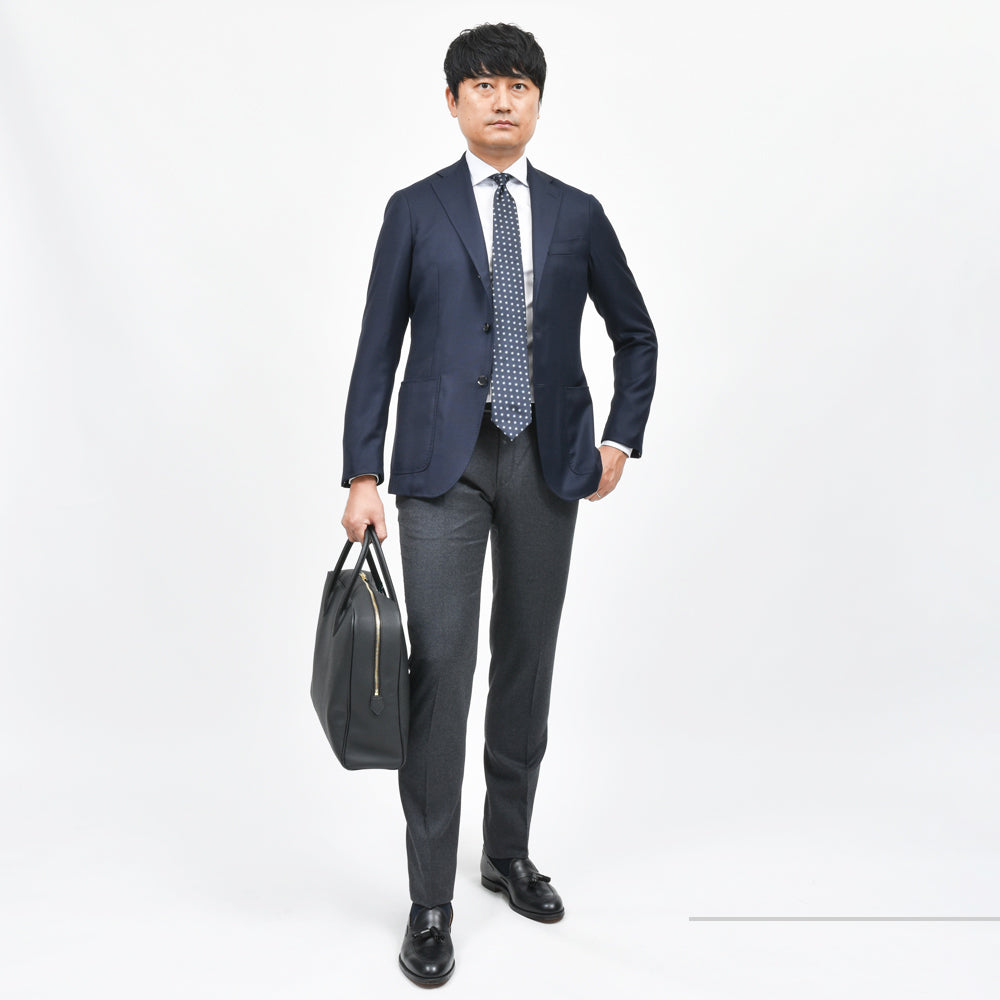 guji（グジ） SUPER130'sウールホップサックソリッド3Bジャケット GUJ-03F (MADE BY RING JACKET / LoroPianaファブリック使用)【オールシーズン