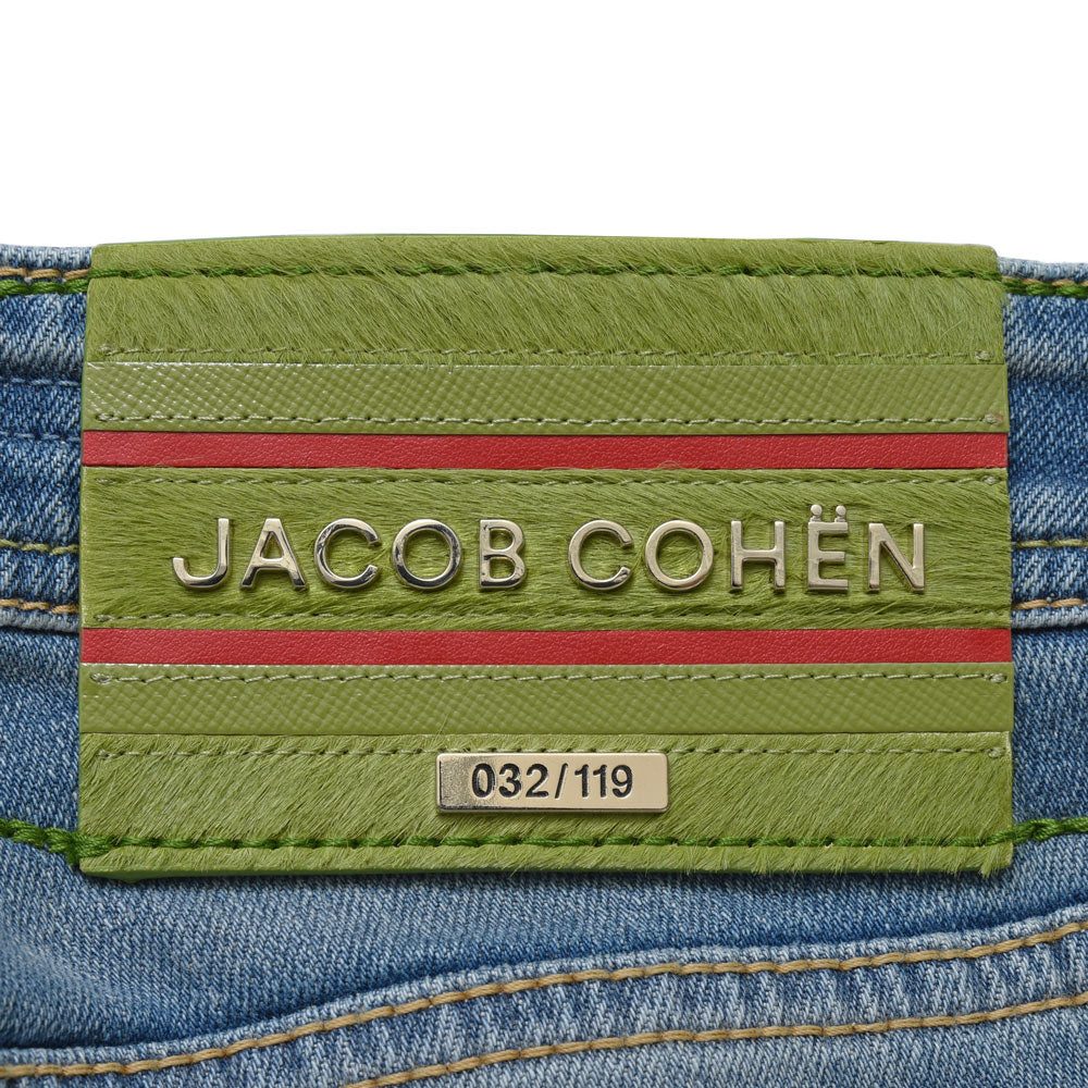 JACOB COHEN（ヤコブコーエン） NICKニック LIMITED EDITION ヴィンテージウォッシュドコットンポリストレッチテーパードフィットセルビッジデニム 226-22422