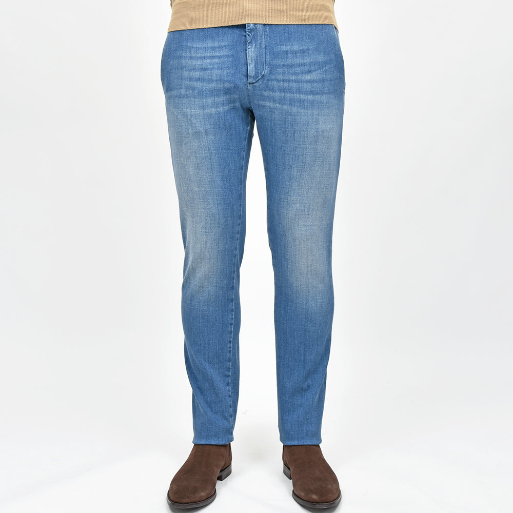 PT TORINO DENIM ピーティートリノデニム ring別注 コットン ポリエステル ストレッチ ウォッシュド デニムスラックス HOUSE/SUPERSLIM FIT/CA4310