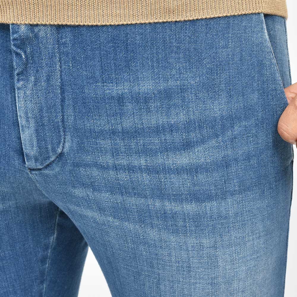 PT TORINO DENIM ピーティートリノデニム ring別注 コットン ポリエステル ストレッチ ウォッシュド デニムスラックス HOUSE/SUPERSLIM FIT/CA4310