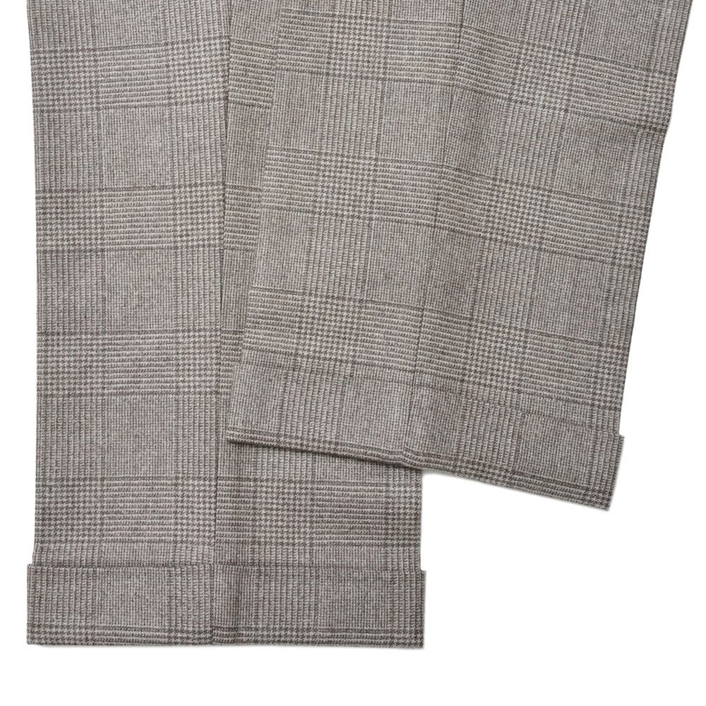 BERWICH（ベルウィッチ） SCOTCHスコッチ Loro Piana ストレッチウールサキソニーグレンチェック2インプリーツクロップドパンツ LP1760X