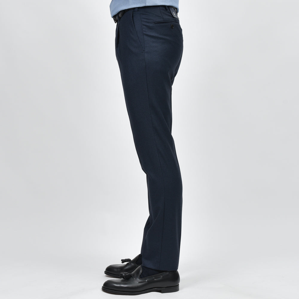 INCOTEX（インコテックス） SLIM FIT SUPER110'sウールサキソニーハウンドトゥース1Pテーパードパンツ 1T0031-1753A/21680 13042203052