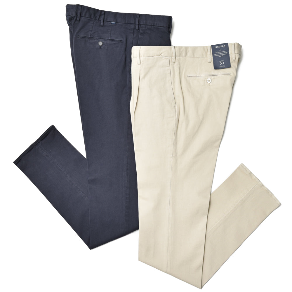 INCOTEX（インコテックス） SLIM FIT COMFORTCHINO コットンガーメントダイストレッチテーパードパンツ 1W0031-4290C/21611 13042205052