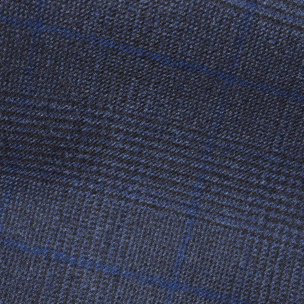 TRAMAROSSA（トラマロッサ） Blue Goldブルーゴールド MICHELANGELO ZIP ストレッチウールサキソニーグレンチェックテーパードパンツ 414-31271012