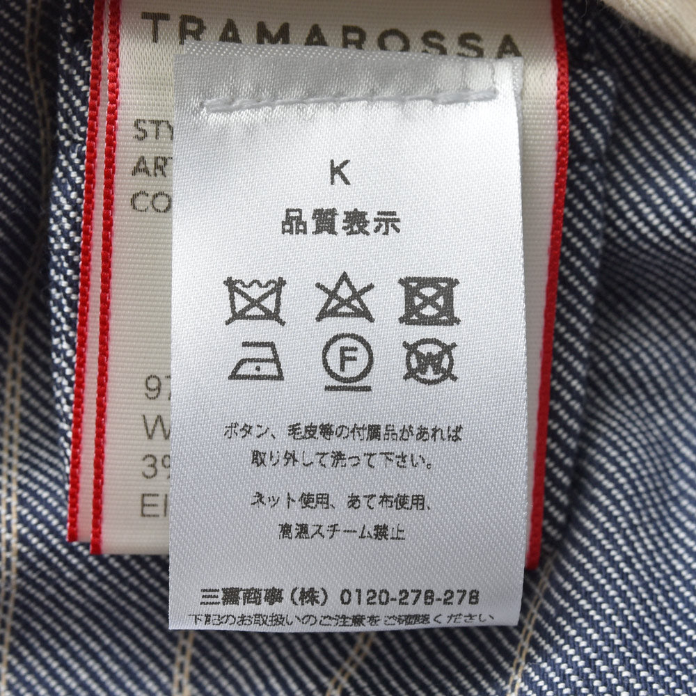 TRAMAROSSA（トラマロッサ） Blue Goldブルーゴールド MICHELANGELO ZIP ストレッチウールサキソニーグレンチェックテーパードパンツ 414-31271012