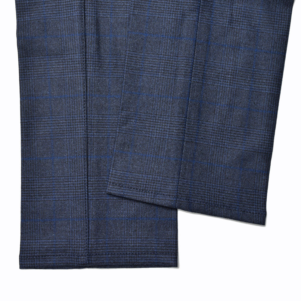 TRAMAROSSA（トラマロッサ） Blue Goldブルーゴールド MICHELANGELO ZIP ストレッチウールサキソニーグレンチェックテーパードパンツ 414-31271012