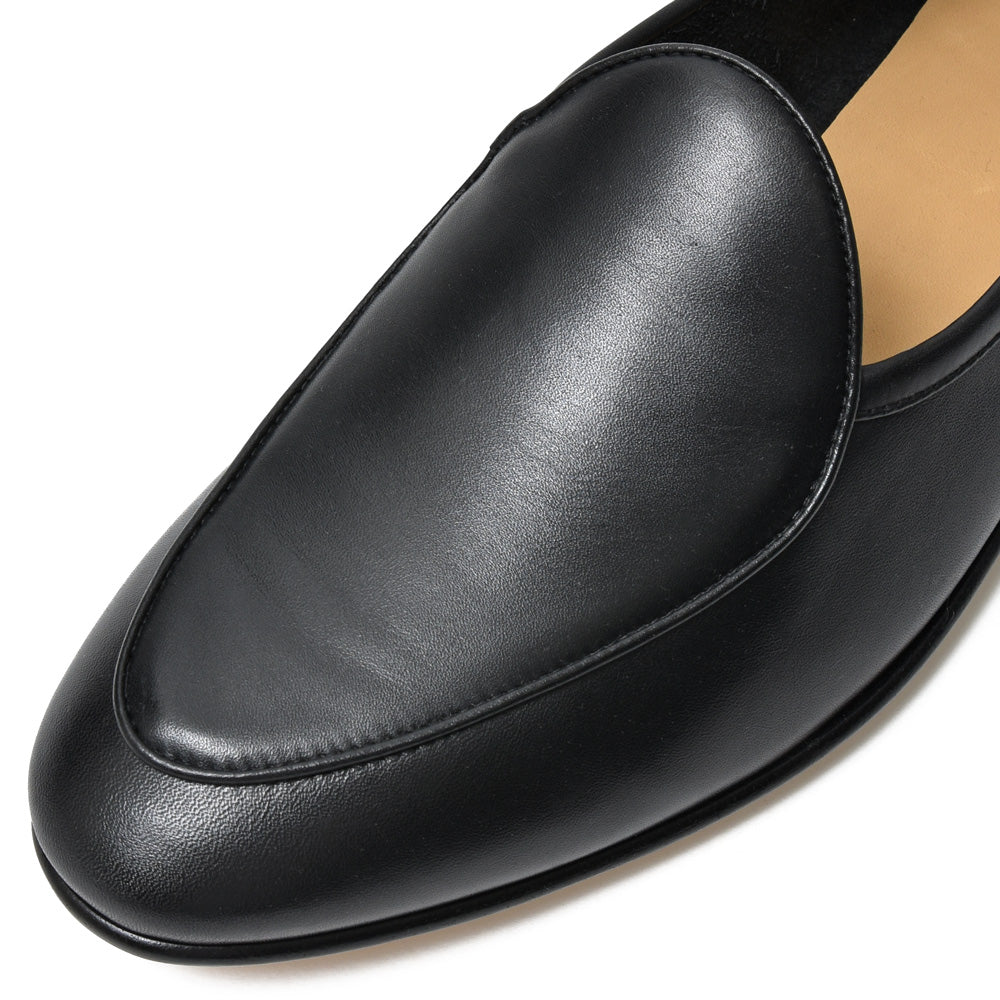 BAUDOIN & LANGE（ボードイン アンド ランジ） カーフレザースエードプレーンベルジャンシューズ SAGAN CLASSIC LOFER CALF/29512