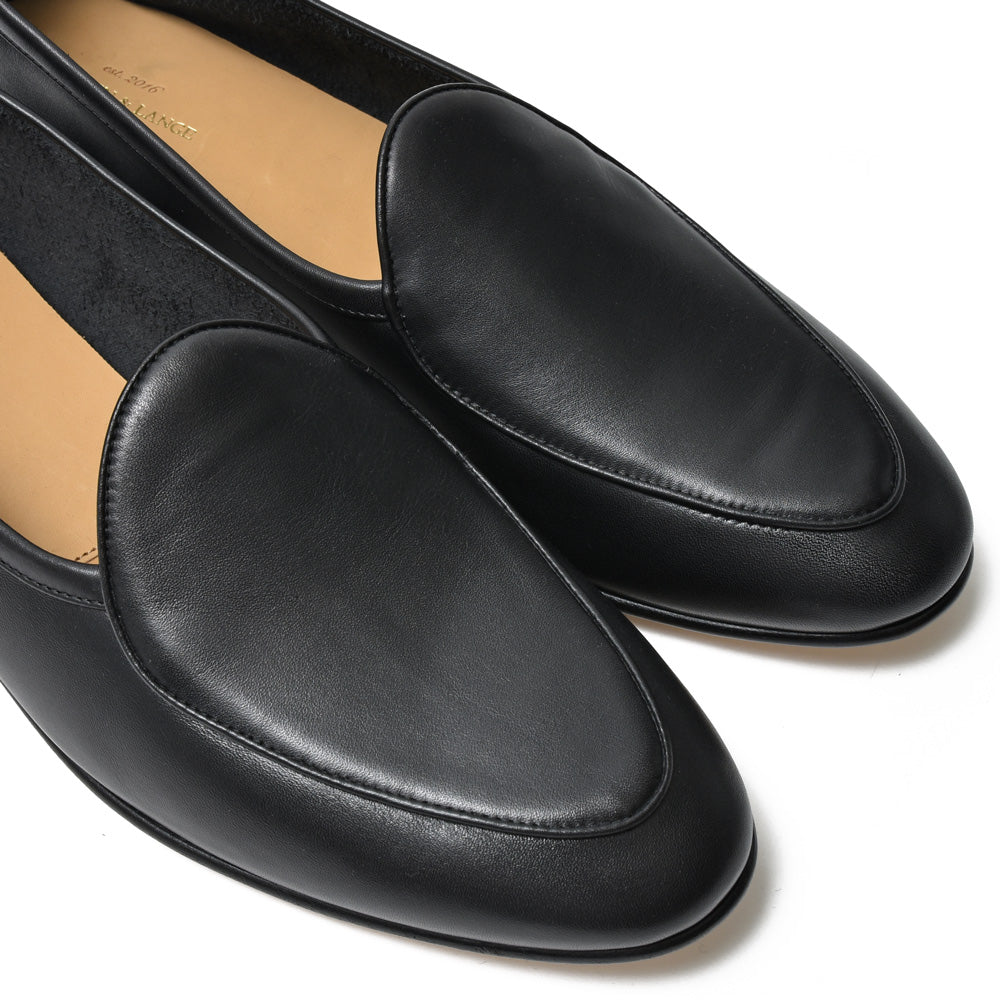 BAUDOIN & LANGE（ボードイン アンド ランジ） カーフレザースエードプレーンベルジャンシューズ SAGAN CLASSIC LOFER CALF/29512