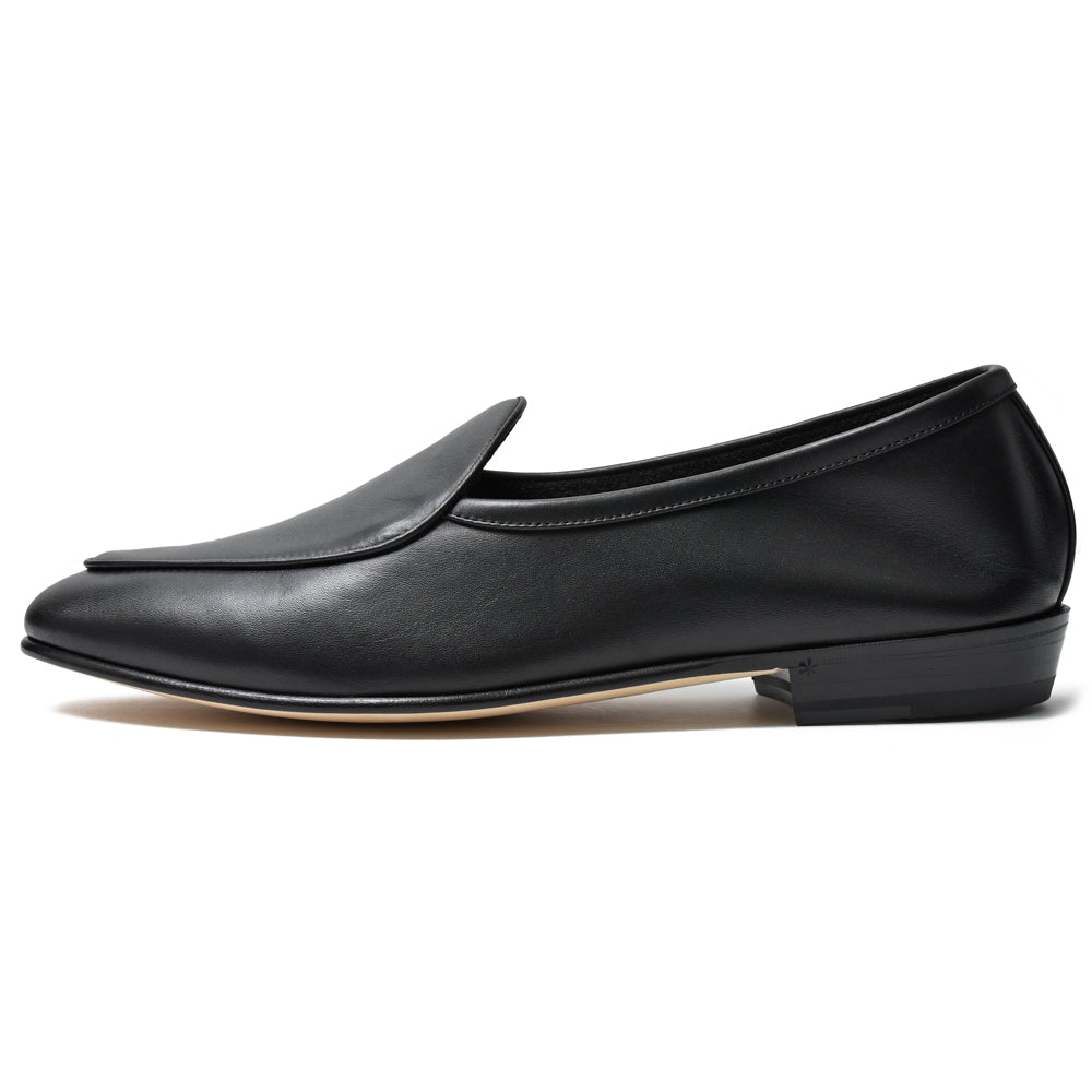 BAUDOIN & LANGE（ボードイン アンド ランジ） カーフレザースエードプレーンベルジャンシューズ SAGAN CLASSIC LOFER CALF/29512
