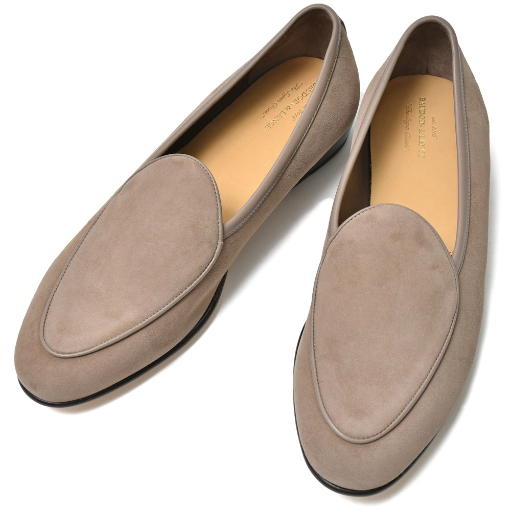 BAUDOIN & LANGE（ボードイン アンド ランジ） ゴートレザープレーンベルジャンシューズ SAGAN CLASSIC LOFER SUEDE/29529