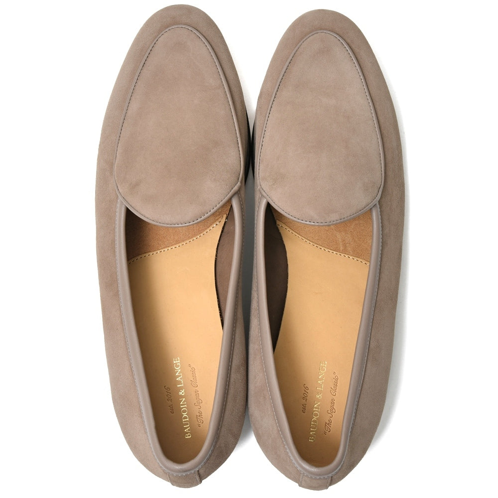 BAUDOIN & LANGE（ボードイン アンド ランジ） ゴートレザープレーンベルジャンシューズ SAGAN CLASSIC LOFER SUEDE/29529