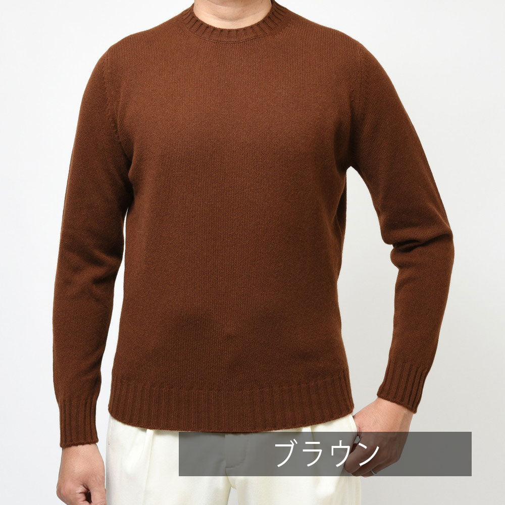 FILIPPO DE LAURENTIIS（フィリッポ デ ローレンティス） 7ゲージウールカシミアクルーネックニット GC3ML31