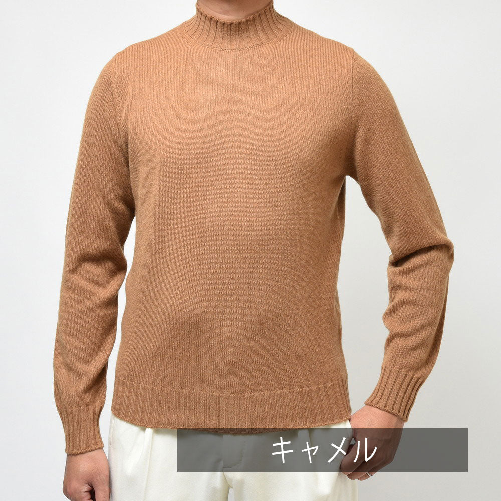 FILIPPO DE LAURENTIIS（フィリッポ デ ローレンティス） 7ゲージウールカシミアモックネックニット LU3ML31