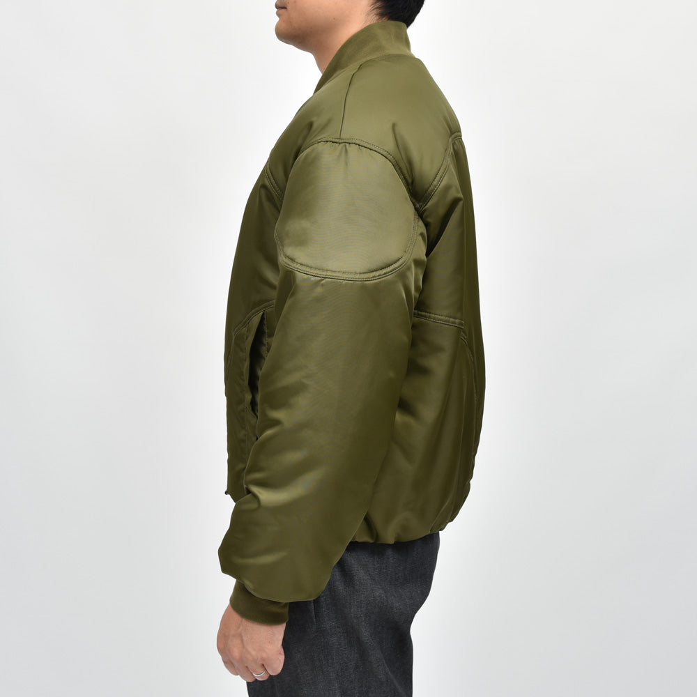 Bacon（ベーコン） W BOMBER TWILL ナイロンツイルパデットボマーブルゾン BACNUGIU480