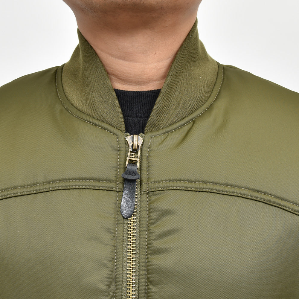 Bacon（ベーコン） W BOMBER TWILL ナイロンツイルパデットボマーブルゾン BACNUGIU480