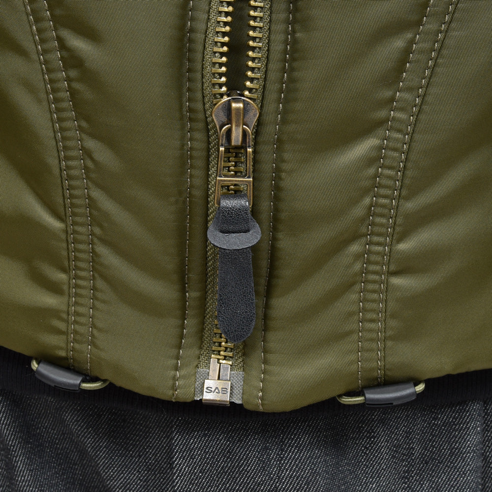 Bacon（ベーコン） W BOMBER TWILL ナイロンツイルパデットボマーブルゾン BACNUGIU480