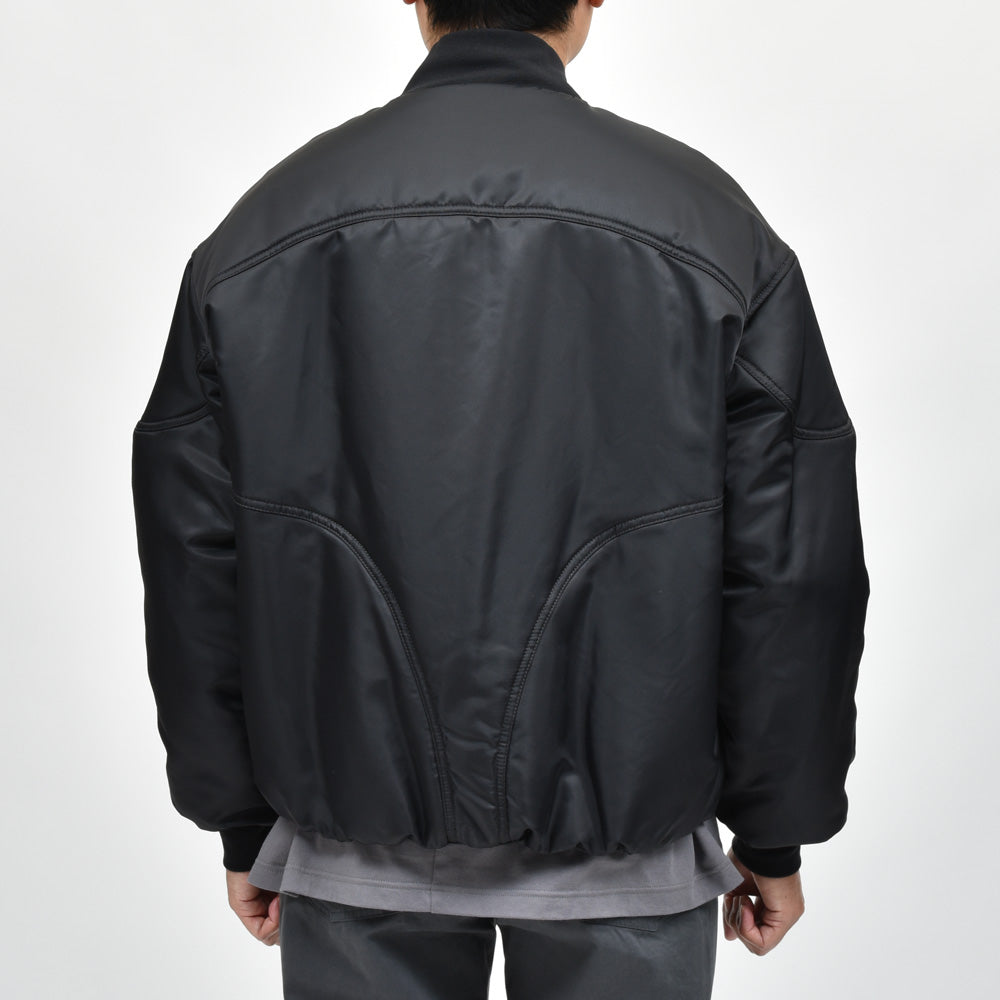 Bacon（ベーコン） W BOMBER TWILL ナイロンツイルパデットボマーブルゾン BACNUGIU480