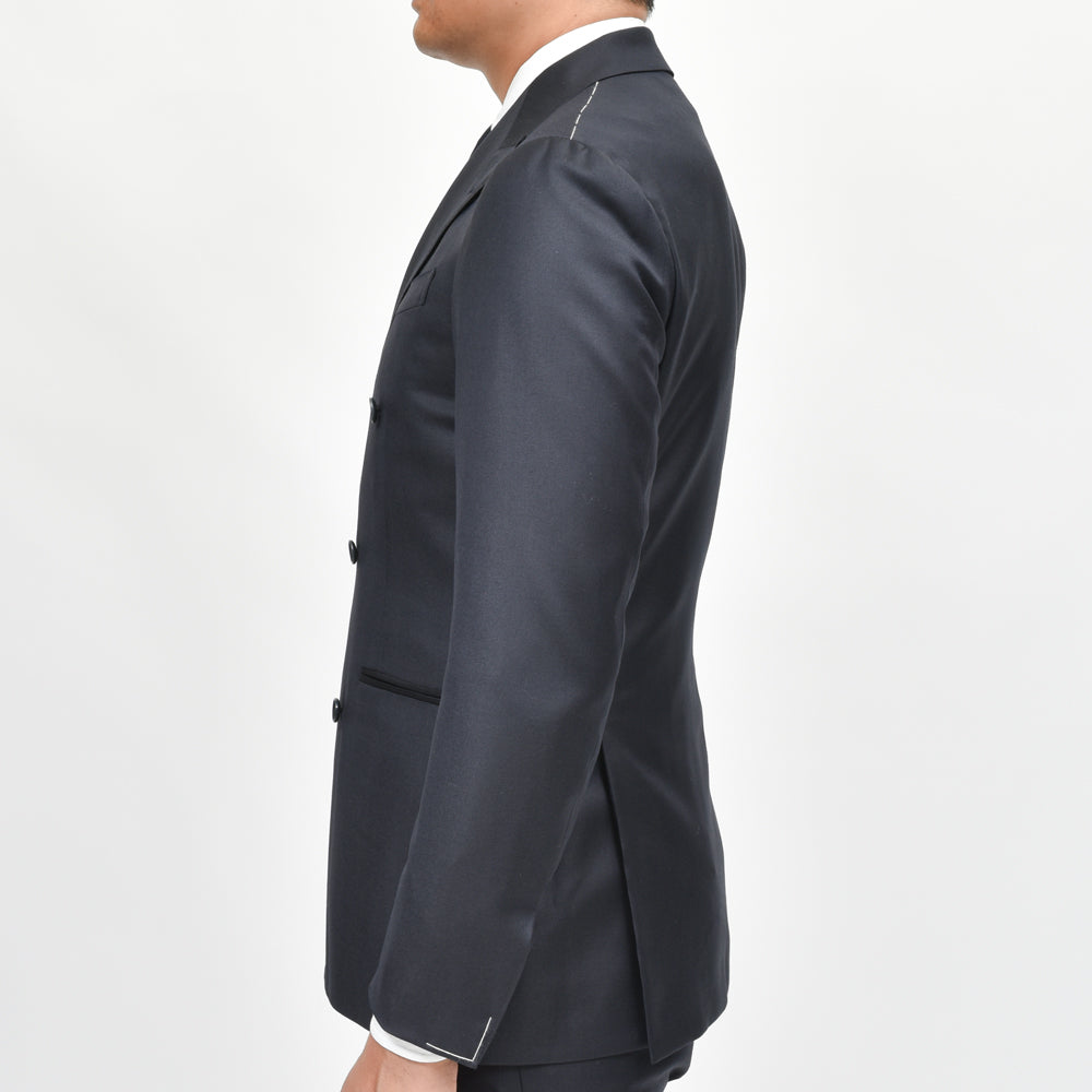 guji（グジ） SUPER130'sウール6B1プリーツダブルスーツ (MADE BY RING JACKET / LoroPianaファブリック使用)【オールシーズン】GUJ-03E/GUP