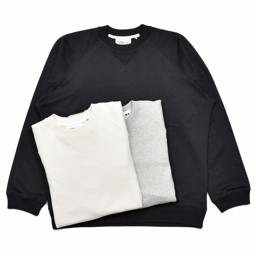 MAISON CORNICHON（メゾン コルニション) コットンクルーネックスウェット