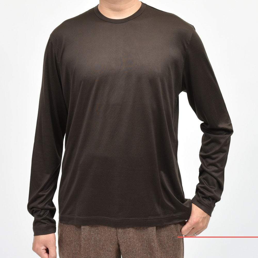 Stefan Brandt（シュテファン ブラント） シルクジャージL/Sクルーネックカットソー ENEASLA 884-31241002